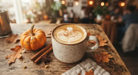 Photo of a pumpkin latte